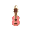 Charms 5pcs 20x6mm Charme de guitarra multicolor