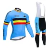 Zimowa Jersey 2020 Pro Team Belgium termalowe polarowe ubrania rowerowe mtb rowerowe dżersey spodni zestaw ropa ciclismo inverno2375