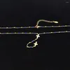 Hanger Kettingen Lucky Dubbele Kruis Ketting Voor Vrouwen Vergulde Rvs Clip Kraal Ketting Mannen Religieuze Sieraden Geschenken