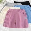 Damen Shorts Sommer Solide Lose Hohe Taille 2023 Sweatshorts Damen Kleidung Baumwolle Regelmäßige Lässige Weite Hose Outfit Sportbekleidung