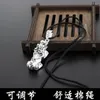 Chaînes hommes Pixiu pendentif collier apporter richesse et bonne chance charme chinois Feng Shui foi obsidienne pierre perles colliers