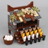 MOC Farm House Building Blocks Città Animale Pollo Pianta fai da te Uova Minifig Accessori Parti Modello alimentare Mattoni Giocattolo per bambini C1300p