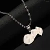 Pendant Necklaces Paraguay Map For Women Men Rohaihu Paraguayan Jewelry