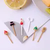 Forks Bento Sign Paper Jam Durable Selected Materials Delicate Touch Creative And Interesting Small Fruit Fork Cartoon