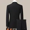 メンズスーツブレイザーズブティックS-5XLブレザーパンツファッションビジネスソリッドカラー紳士スリムイタリアスタイルカジュアルウェディングワークホスティング2ピースセット231122