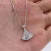 Topkwaliteit titanium stalen hanger kettingen verloving geschenk geschoeide ketting voor vrouwen sleutelbeen ketting