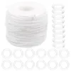 Curtain Roman Shade Hardware Kit Accessories White See Through Curtains Blind Rings