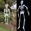 Accessoires de décoration de squelette de noël Halloween, simulation de corps humain, squelette en plastique, décoration de maison fantôme, tête de squelette 193j