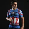Magliette da uomo Abbigliamento per allenamento della forza T-shirt a compressione Tcosplay Stampa 3d Asciugatura rapida 2023