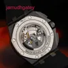 Ap Swiss Luxury Watch Ap Royal Oak Offshore Series Automatic Mechanical Mens Watch Forged Carbon 44mm Time and Date Display Ceramic Ring Tape Waterproof Glow 26400au