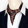 Bow Ties Men Vintage Polka Dot Wedding Formal Cravat Ascot Scrunch Self British Style Gentleman Polyester Silk Paisley Neck Tie Luxury