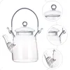 Dinnerware Sets Stainless Steel Kettle Flower Teapot Brewing Glass Delicate Miss