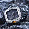 RM-serie herenhorloges lichtgevende wijzers polshorloge met siliconen band automatische datum chronograaf quartz Montr luxe aangepaste herenhorloge GD07