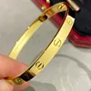 2023 Luxury Bracelet Designer Jewelry brand bangle 18K Gold Plated Titanium Steel Diamond Bracelet for Women Men Classic party gift bangles