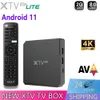 XTV SE2 LITE 4K Ultra HD Android TV Box Amlogic S905W2 이더넷 100m HDR 2.45G 듀얼 WIFI AV1 미디어 플레이어 탑 박스 Android11