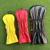 Other Golf Products Club Head Cover King Queen 1 3 5 UT Wood Driver Fairway High Quality PU Leather 231122