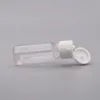 15 ml Mini Hand Sanitizer Pet Plastic Bottle With Flip Top Cap Square Form för smink Lotion Desinfectant Liquid JQLCF
