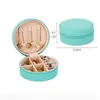 Cosmetic Bags Jewelry Organizer Display Travel Case Boxes Portable Zipper Necklace Box Leather Storage Earring Ring Holder