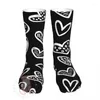 Chaussettes pour hommes Mode Hommes Femmes Casual Doodle Hearts Sket Sport Toute l'année