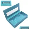 Storage Boxes Bins Fine Mounting Organization Eyelash Packaging Box Eyelashes Shining Sparkling Rhinestone Mat Packing Empty Colou Dhvc3