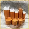 Mhcni Boîte d'emballage de tubes en carton Kraft de qualité supérieure Boîte-cadeau Kraft pour bouteille d'huile essentielle 10 ml - 100 ml