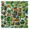 52pcs Sports frogs graffiti Waterproof PVC Stickers Pack For Fridge Car Suitcase Laptop Notebook Cup Phone Desk Bicycle Skateboard Case.