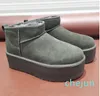 Classic Ultra Mini Platform Boot Tasman Snow Boots Tofflor Suede Wool Comfort Winter Ankle Booties For Middle Boot