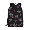 School Bags Colorful Dog Print Student Large Capacity Bag For Girls Boys Teenager Daily Casual Backpack Travel Storage Rucksacks