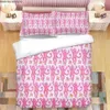Bettwäsche-Sets Pink Roller Rabbit 3D-gedrucktes Bettwäscheset Bettbezüge Hüllen Tröster Bettwäscheset Bettwäsche Bettwäsche T2302172753