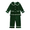 Pajama Bożego Narodzenia Baby Baby Girl Pleuche długie rękawowe odzież domowa PJS PJS OFES STETS ​​FITS 231122