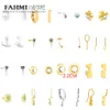 Fahmib Boucles d'oreilles créoles ours de qualité supérieure, boucles d'oreilles rouges en forme de cœur et de perles étoiles, anniversaire, fiançailles, cadeau, fête, mariage, cadeaux spéciaux pour mère, épouse, enfants, amis amoureux