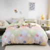 Bedding Sets Solstice Home Textile menino garoto Kids Set Cereries Red Duvet Cobertador Fronha mulher Camas de adultos Rei Rainha Full 230422