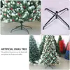 Adornos navideños Soporte de árbol Basexmas artificial Soporte de metal Rotación habitual Soportes de árboles vivos universales Soportes de soporte