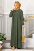 Roupas étnicas 2023 Plissado Vestidos Longos Conjuntos Muçulmanos Turco Vestido de Noite Senhora Marroquino Kaftan Abaya Dubai Caftan Abayas Árabe Hijab 2XL