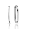 Brincos de argola Huggie Sterling 14 K Earringshoop de ouro branco