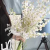 Flores decorativas 100 cm ramo longo flor artificial 5 garfo seda dança orquídea falso diy casamento casa festa festival vaso decoração ferramenta