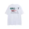 Designer Men's T-shirt Red Green Painted Letter Printing Loose Round Neck Cotton Short Sleeve Black and White T-shirt Couple