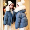 Abrigos de trinchera para mujer Chaqueta de invierno Parkas Abrigo de mujer Cuello de piel grande con capucha Algodón cálido Wadded Ropa de nieve Espesar Chaquetas femeninas Outwear