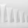 Witte Plastic Cosmetische Tube Hervulbare Lippenbalsemcontainer Proefverpakking Geperst Ondersteboven Fles voor Handcrème Zonnebrandcrème Shampoo Liocu