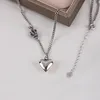 Pendants All Matching Real 925 Sterling Silver Necklace For Women Cubic Heart Crown Shaped Pendant Luxury Designer Jewelry