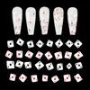 Nail Art Dekorationen 10BOX 3D Poker Nail Glitters Kit Joker Kartenspiel Clay Flake Spade Heart Club Diamond Dekorationen Nagelgele Zubehör Box 231121