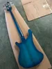 Guitare basse 4 cordes bleue transparente personnalisée 4003 Rick basse électrique 20 frettes accessoires importés de corée du sud