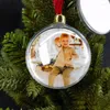 Décorations de Noël Sublimation Pendentifs vierges en forme de coeur rond étoile à cinq branches pendentif transfert de chaleur presse impression ornements