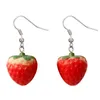 Dangle Earrings 1pair Vacation Earring Strawberry Shape Girl Lightweight Gift Daily Anniversary Cute Fashion Jewelry Sweet For Women