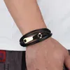 Bracelets porte-bonheur TYO luxe multicouche corde enroulée en cuir Bracelet en acier inoxydable fermoir magnétique tressé à la main bijoux d'affaires pour hommes