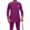 Herrespår Vita lyxdräkter för män Slim Fit Prom Party Wedding Groomsmen Groom Suit Tuxedo 2st Fashion Cräkt Homme Blazer Pants
