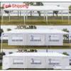 vinyl tarp 10x30ft 8 Sides 2 Doors Outdoor Canopy Party Wedding Tent White 3x9m Gazebo Pavilion With Spi qylEOl bdesports242p