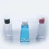 60mlの空のハンド消毒剤ペットペットボトルフリップキャップ台形形状ボトルメイクアップ液用消毒液液QTJJW