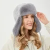 Trapper chapéus falso coelho pele bomber chapéu homens mulheres rússia ushanka earflap inverno esqui neve bonés quentes gorras invierno mujer 231122