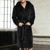 Mäns sömnkläder förtjockar badrocken vinterfleece klänning varm flanell mantel plus kvinnors sammet par korall natt höstbadrobes